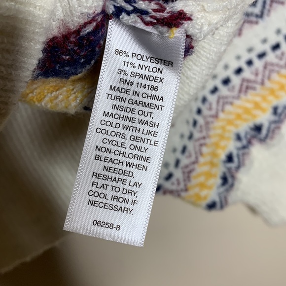 ST John’s Bay | High Neck Button Back Multi Colored Sweater NWT Fall Fashion MED - Picture 5 of 11